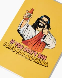 If You Don't Sin Greeting Card -Threadheads Clothing GreetingCards 003