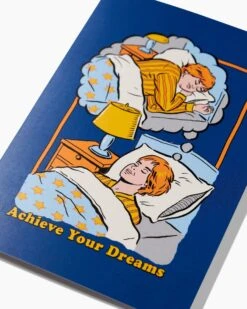 Achieve Your Dreams Greeting Card -Threadheads Clothing GreetingCards 039