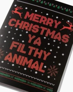 Ya Filthy Animal Greeting Card -Threadheads Clothing GreetingCards 139