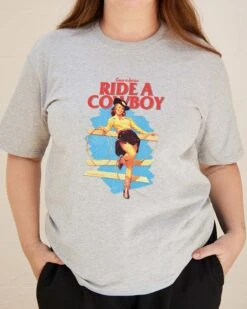 Save A Horse, Ride A Cowboy T-Shirt -Threadheads Clothing Grey Front b778d374 7343 450c bdb4 a82125c2ed77