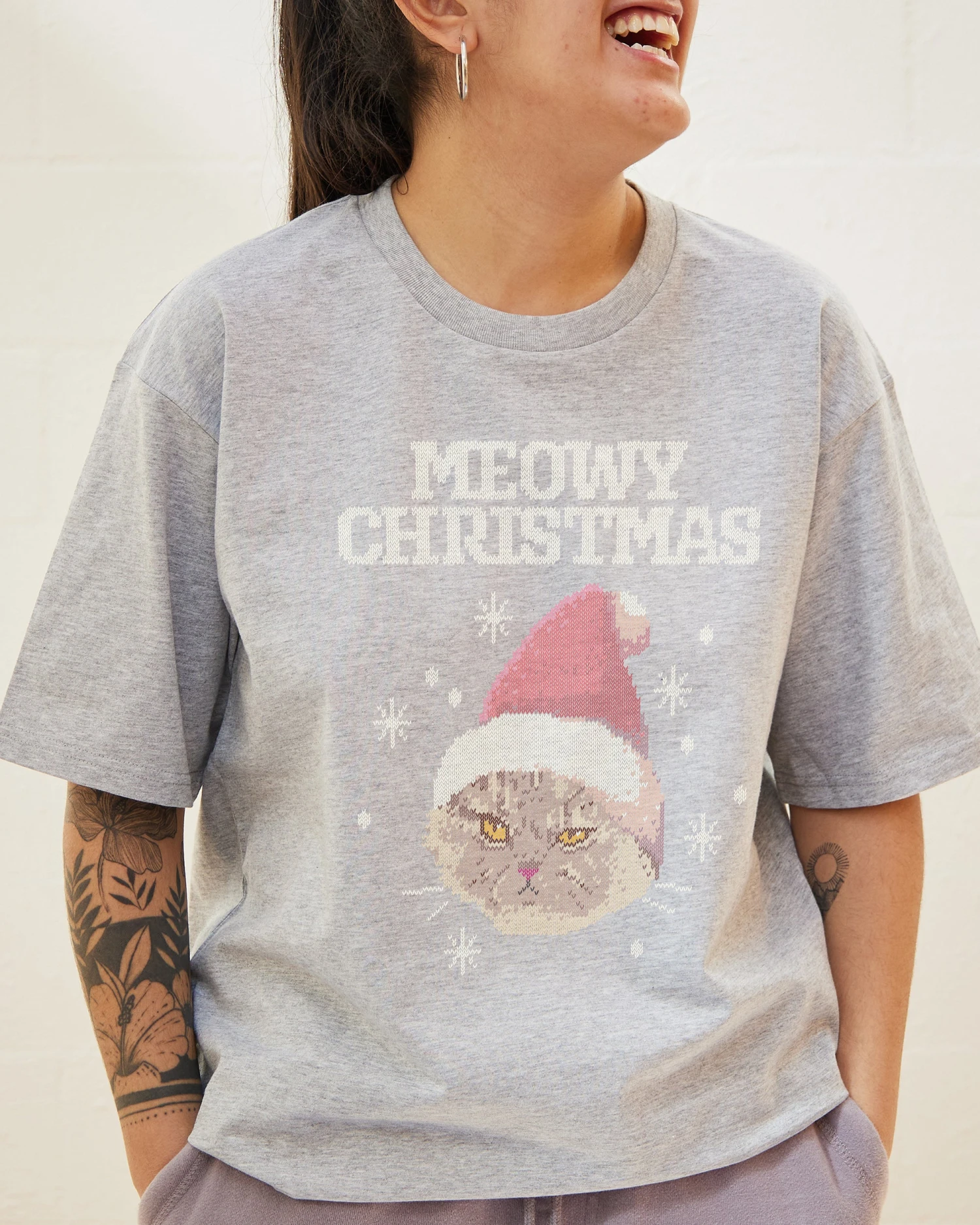 Meowy Christmas T-Shirt 4 Meowy Christmas T-Shirt - Image 2