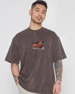 Fancy Dinner Wash Tee -Threadheads Clothing GreyWashed Close Up Front 404fe411 cd4a 4326 b91b e2ccef413cb0
