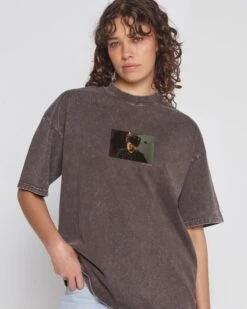 George’s Sable Hat Wash Tee -Threadheads Clothing GreyWashed Close Up Front a60f9d07 7dba 4fae 86d0 537490377a13
