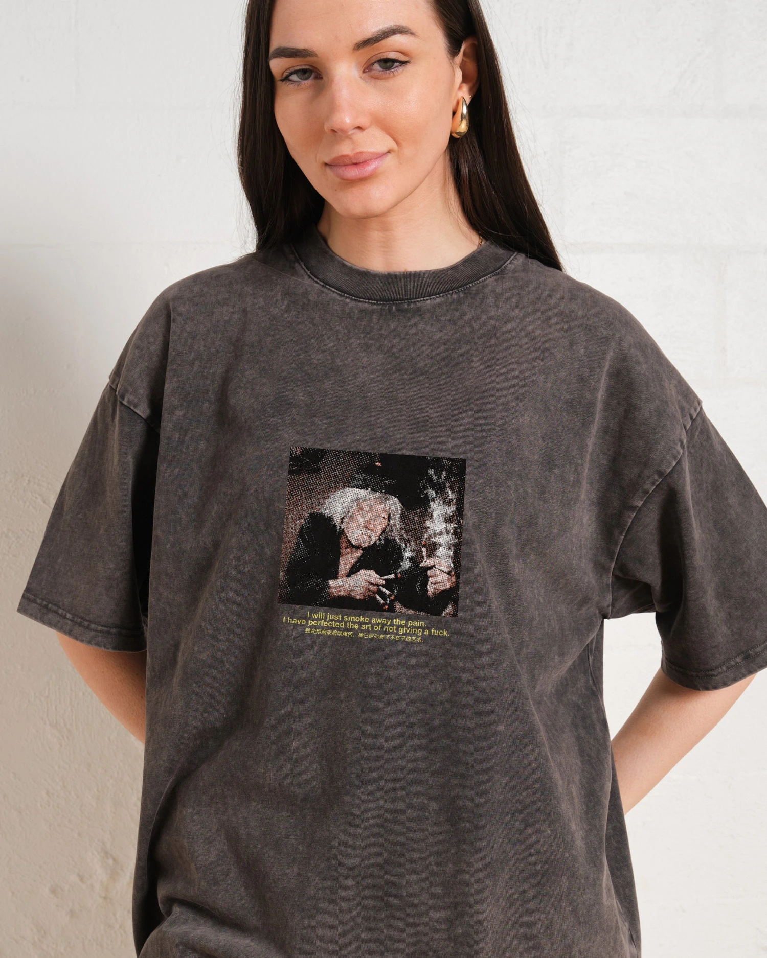 Smoke The Pain Away Wash Tee 4 Smoke The Pain Away Wash Tee - Image 2