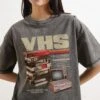 Vintage VHS Tapes Wash Tee -Threadheads Clothing GreyWashed Front b4e96bc0 7e98 4901 a69f 94b64910af2a