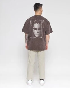 Matrix Revolution Wash Tee -Threadheads Clothing GreyWashed Full Body Back f5b3c6ff aad0 461b 87dd ecf28ef2ce70