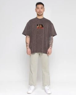 Who Is This? Wash Tee -Threadheads Clothing GreyWashed Full Body Front 8750ca87 b6ac 4470 b84f 9cba23d2f2ec