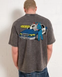 Too Silly Goose Wash Tee -Threadheads Clothing Grey Washed Back