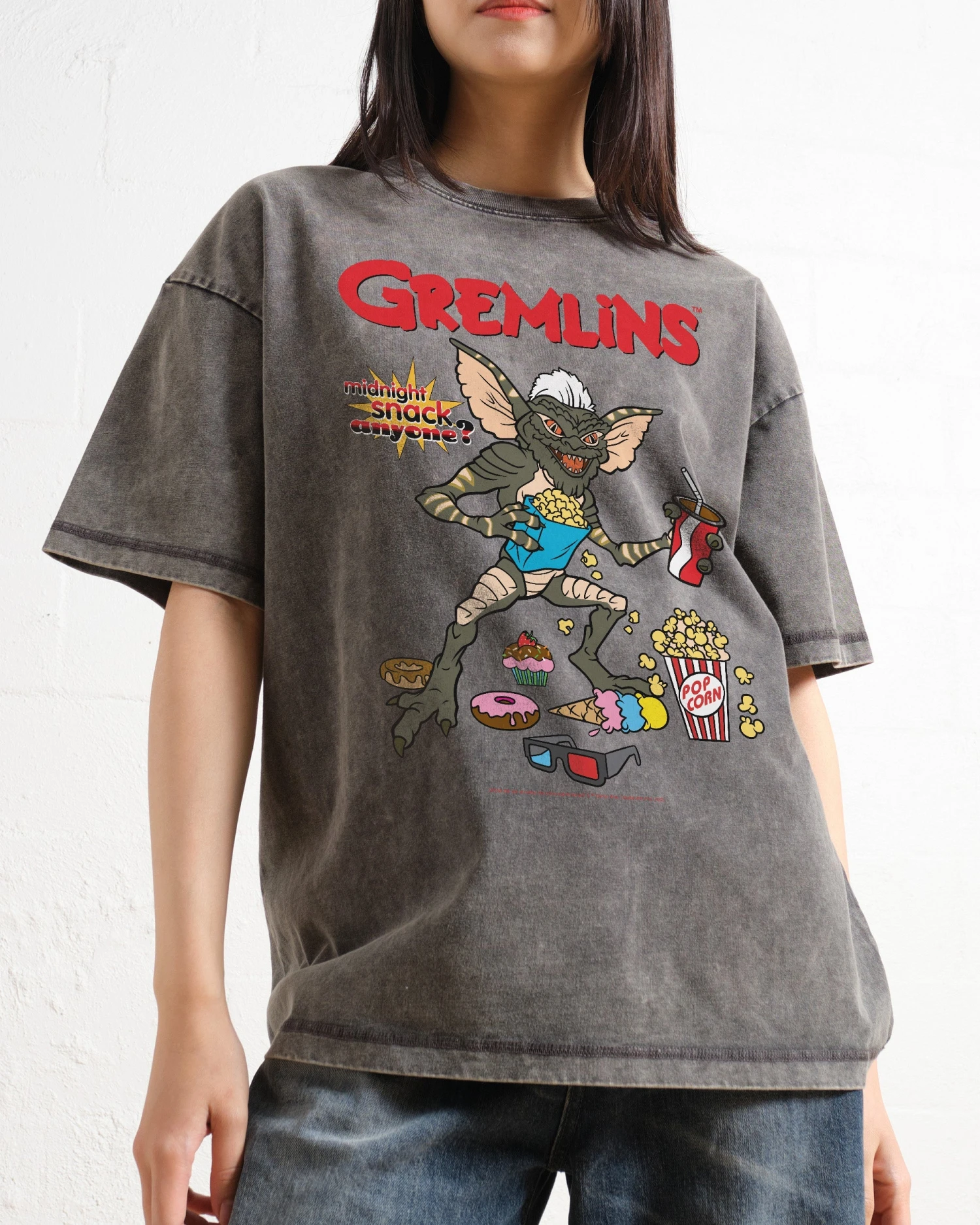 Gremlins Midnight Snack Wash Tee 4 Gremlins Midnight Snack Wash Tee - Image 2