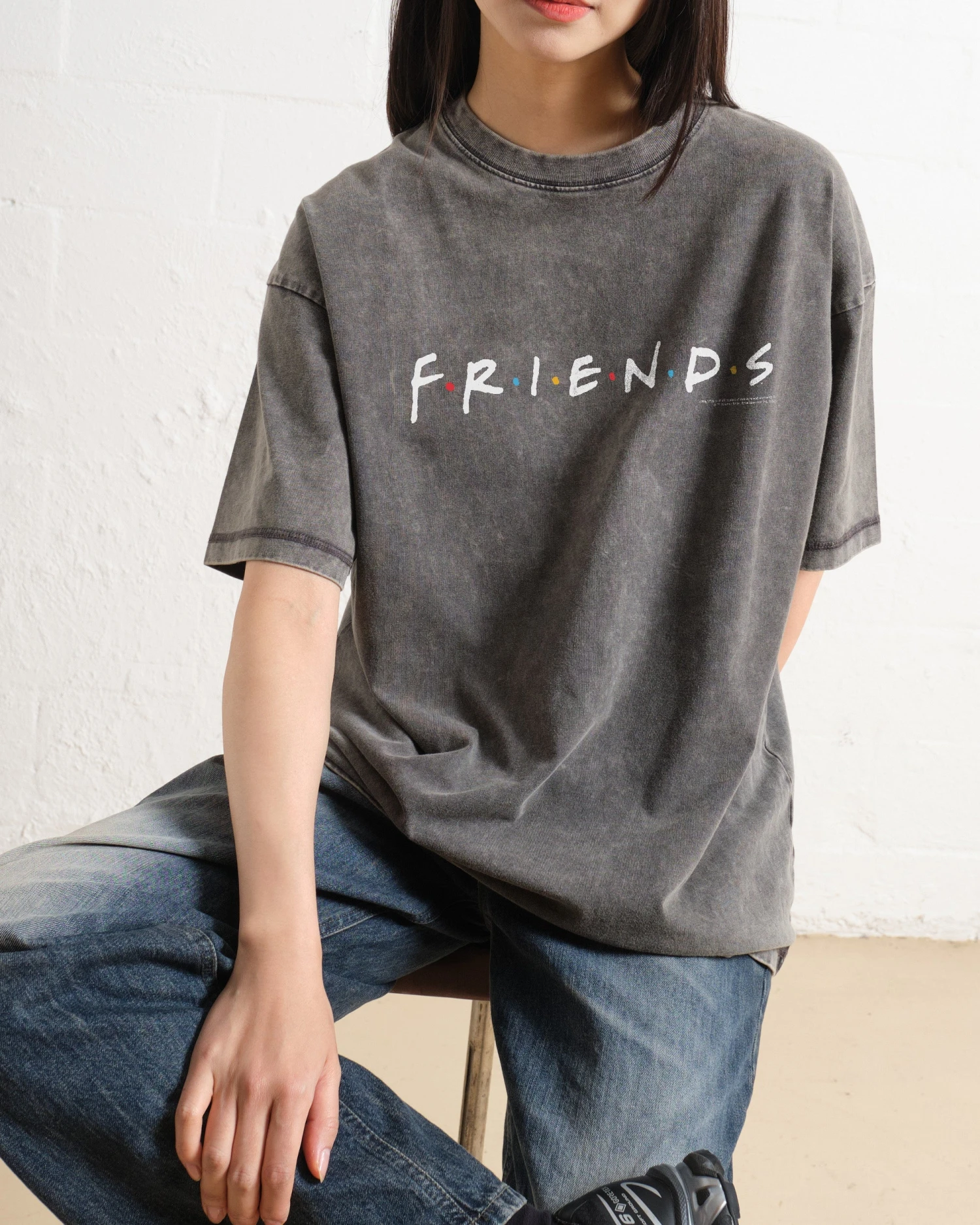 Friends Logo Wash Tee 3 Friends Logo Wash Tee