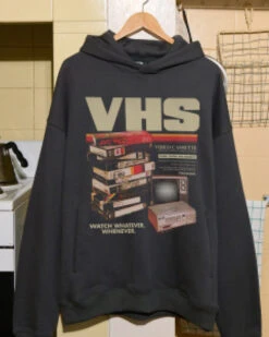 Vintage VHS Tapes Hoodie -Threadheads Clothing Hoodie IGVariation