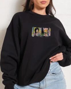 First Burger Sweatshirt -Threadheads Clothing Jumper Black Front 86ec4436 55e7 4407 9d0a 68b5b90b339b