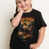 Red Panda Collage Kids T-Shirt -Threadheads Clothing KidsBlackTee 2 ae76e717 d7ad 4610 a6b5 edfefbd381de