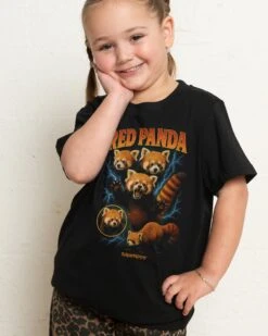 Red Panda Collage Kids T-Shirt