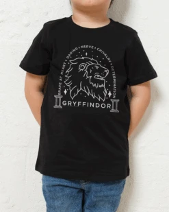 Harry Potter Gryffindor Monochrome Kids T-Shirt