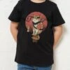 Shinobi Cat Kids T-Shirt -Threadheads Clothing KidsBlackTee 556b24e2 e6df 4547 95b0 fec6cab65a9a