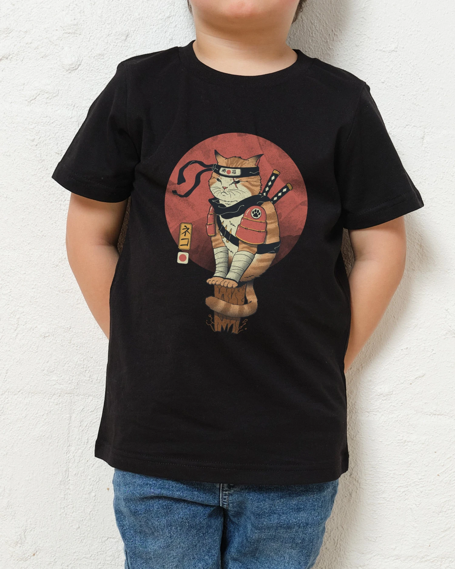 Shinobi Cat Kids T-Shirt 3 Shinobi Cat Kids T-Shirt