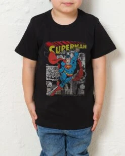 DC Superman Comic Panel Kids T-Shirt