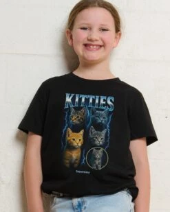 Kitties Collage Kids T-Shirt