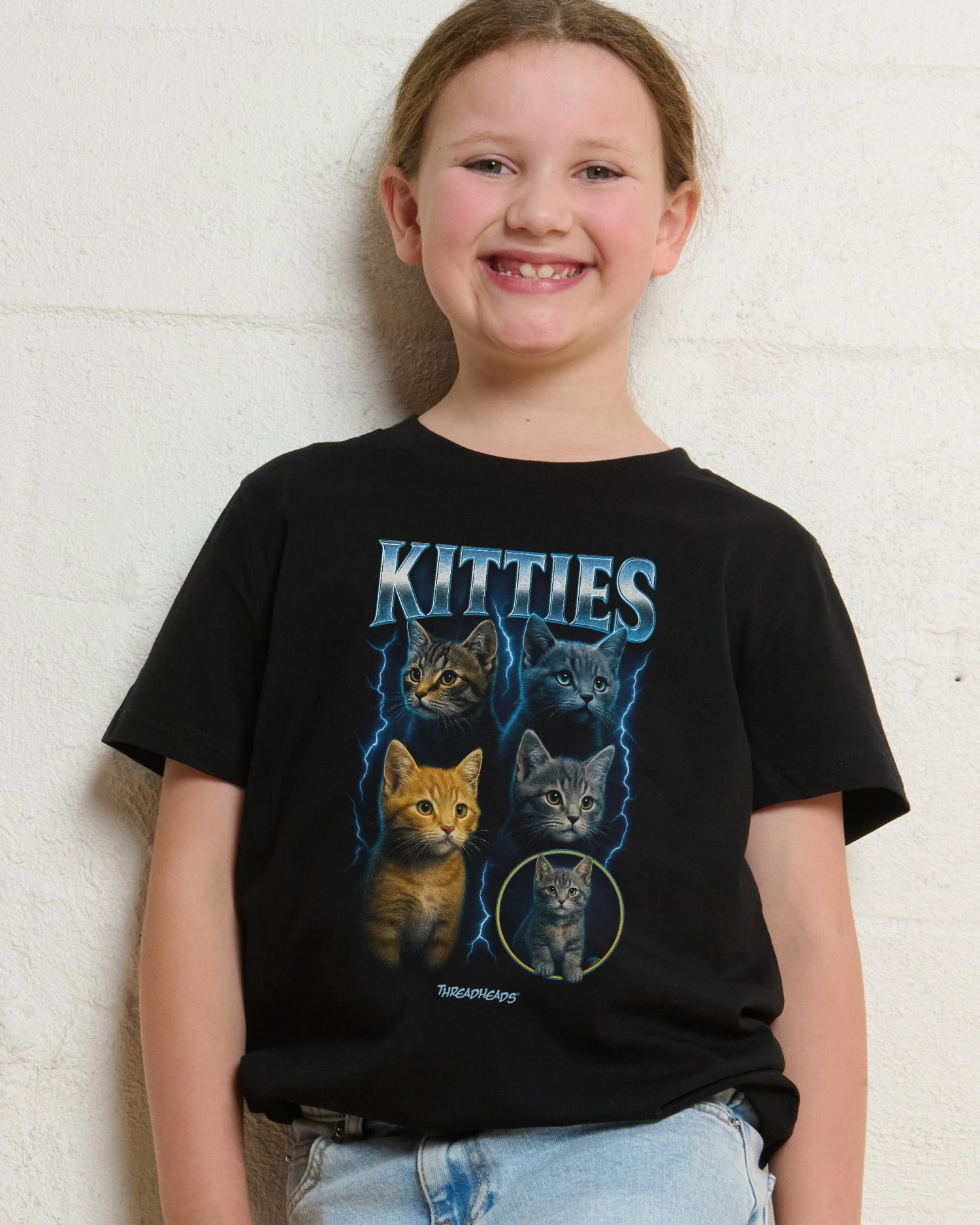 Kitties Collage Kids T-Shirt 3 Kitties Collage Kids T-Shirt