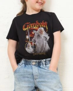 Gandalf The White Kids T-Shirt -Threadheads Clothing KidsBlackTee b60821b9 3b4b 4b5d aacf c017c0109bc3
