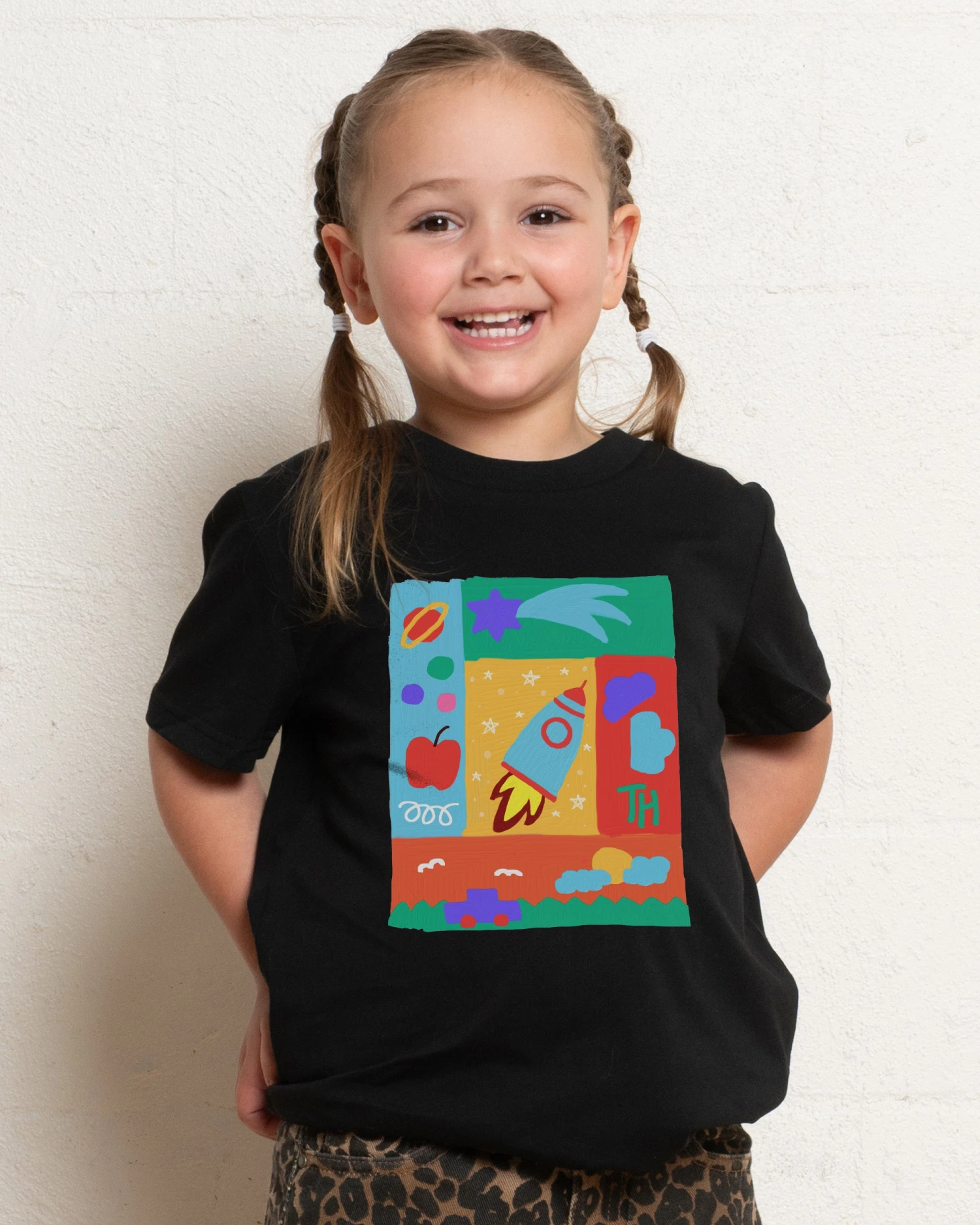 Rocket Painting Kids T-Shirt 3 Rocket Painting Kids T-Shirt