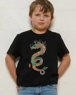 Flower Dragon Kids T-Shirt