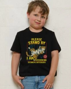 Technical Difficulties Kids T-Shirt -Threadheads Clothing KidsBlackTee df777d7b 0fa1 4ed0 a1f1 8ac36efb6adc