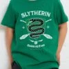 Harry Potter Slytherin Quidditch Team Kids T-Shirt -Threadheads Clothing KidsGreenTee