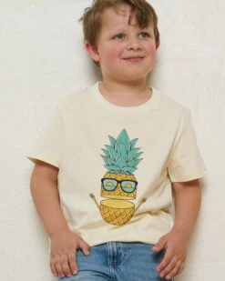 Pineapple Sunglasses Kids T-Shirt -Threadheads Clothing KidsNaturalTee 10fee18f 8aa8 42b4 821e cb7f537c2ef7