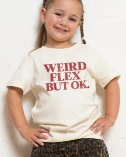 Weird Flex But Ok Kids T-Shirt -Threadheads Clothing KidsNaturalTee c02a454a 5e36 4ea7 af10 9485ab83aeed