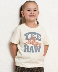 Yee Haw! Kids T-Shirt -Threadheads Clothing KidsNaturalTee c2764fb6 ab94 42d1 a954 1e852fe81f6e
