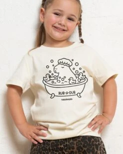 Capybara Rub-a-Dub Kids T-Shirt -Threadheads Clothing KidsNaturalTee c3c1fda5 257e 4fe6 a4be ff92c3d8e09f