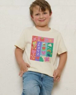 Love Painting Kids T-Shirt -Threadheads Clothing KidsNaturalTee ed85af36 e28a 48d3 bada 6bff2cbc9d56