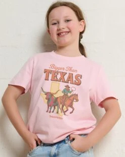 Bigger Than Texas Kids T-Shirt -Threadheads Clothing KidsPinkTee 25f6c0bf aebe 49ab 9580 f0e95b2a7892