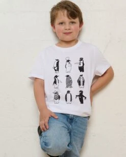 Know Your Penguins Kids T-Shirt -Threadheads Clothing KidsWhiteTee 1 d7e9fd85 be96 4d14 b678 1230fc102512