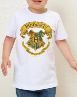 Harry Potter Hogwarts Crest Kids T-Shirt -Threadheads Clothing KidsWhiteTee