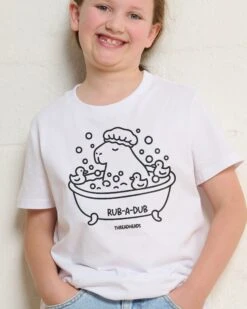 Capybara Rub-a-Dub Kids T-Shirt -Threadheads Clothing KidsWhiteTee 0bd8e466 1df1 49f9 a40c 21433f7733c0