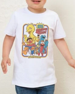 Sesame Street 123 Sesame St Kids T-Shirt -Threadheads Clothing KidsWhiteTee 0f07830d e8bc 47e1 ad68 139f2786edc4