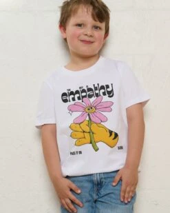 Empathy Kids T-Shirt -Threadheads Clothing KidsWhiteTee 1 cf96c2f3 9d20 48ef 9a6c c7befa4a385d