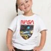 NASA Shield Kids T-Shirt -Threadheads Clothing KidsWhiteTee 2f74dcae 2485 47c1 976e 3f6bbbe8d0a4