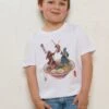 Samurai Duel Over Ramen Kids T-Shirt -Threadheads Clothing KidsWhiteTee 319cacef a579 4a00 ab1c 0d2b5891c16c