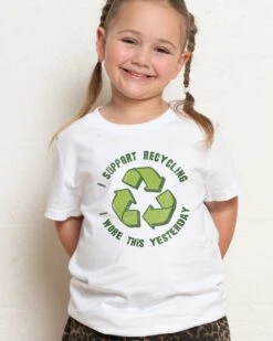 I Support Recycling Kids T-Shirt