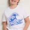 Kanagawa Cat Wave Kids T-Shirt -Threadheads Clothing KidsWhiteTee 362a32fa 277f 448a a09a 722be2e3a5e7