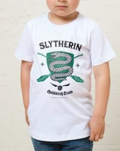 Harry Potter Slytherin Quidditch Team Kids T-Shirt -Threadheads Clothing KidsWhiteTee 37e8c770 48bf 457f a3ba 702b114133e4