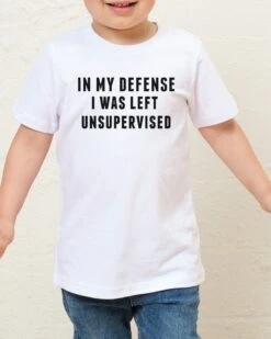 Left Unsupervised Kids T-Shirt -Threadheads Clothing KidsWhiteTee dabce427 ce5a 4173 915a 0d30270e091e