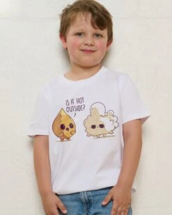 Hot Outside Kids T-Shirt -Threadheads Clothing KidsWhiteTee db8b891d 7902 4961 b06b 3ddece3a7000