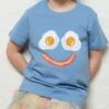 Bacon & Eggs Face Kids T-Shirt -Threadheads Clothing Kids Pale Blue Tee 8a2c464f 4595 467e bb30 a003af1d22d5