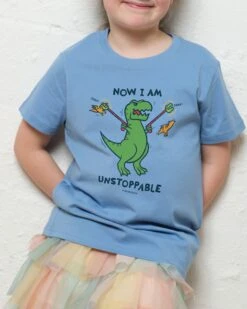 I Am Unstoppable Kids T-Shirt -Threadheads Clothing Kids Pale Blue Tee ffd41bae bcd6 4466 a1bf 1a7b3c129c17