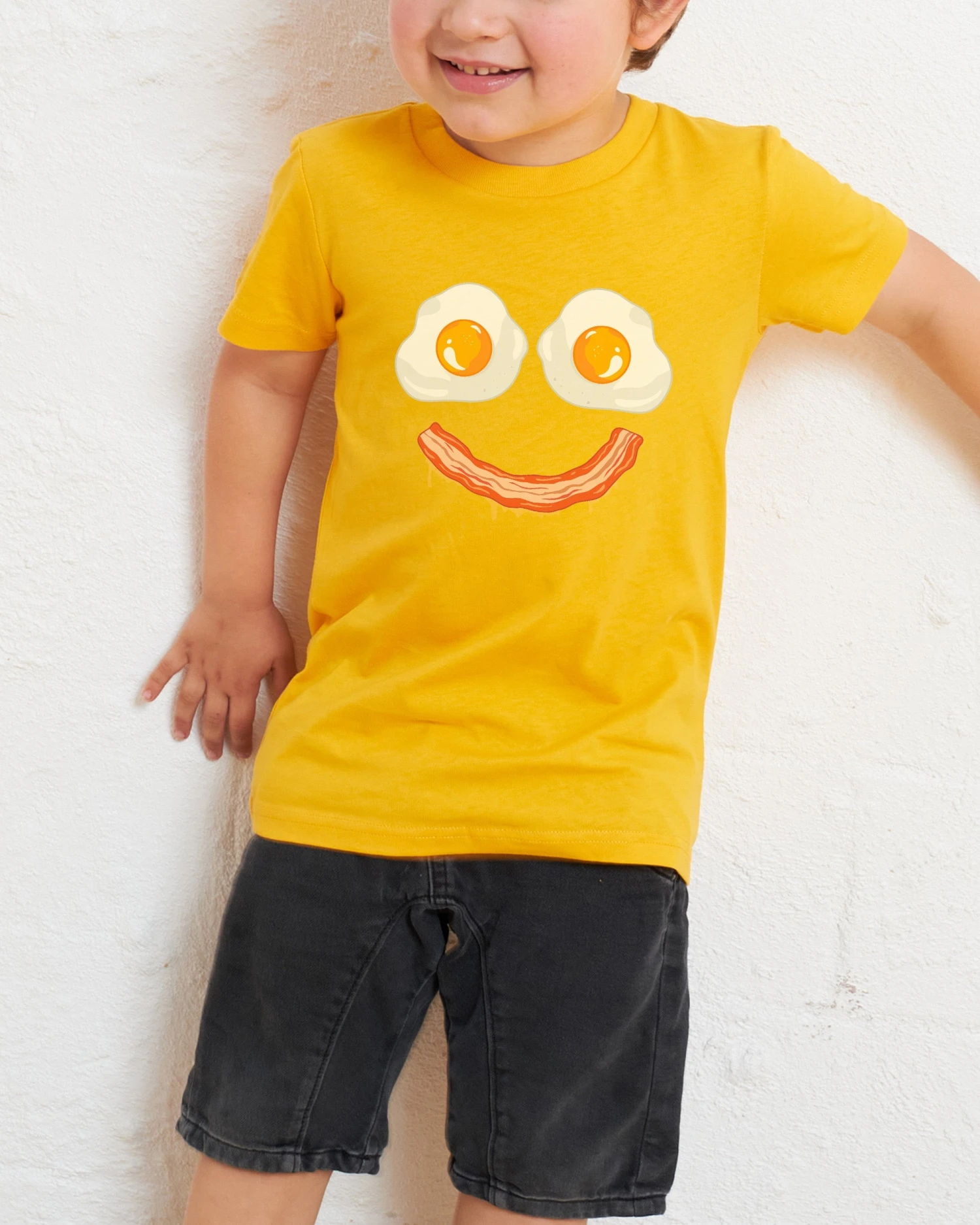 Bacon & Eggs Face Kids T-Shirt 5 Bacon & Eggs Face Kids T-Shirt - Image 3